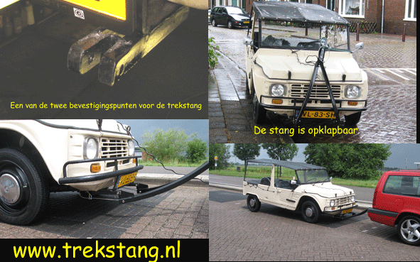 Mehari mee aan de trekstang