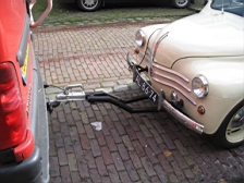 Renaul quatre aan de trekstang